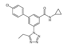 4′-chloro-5-(5-ethyltetrazol-1-yl)biphenyl-3-carboxylic acid cyclopropylamide Structure