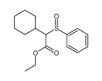 Benzenesulfinyl-cyclohexyl-acetic acid ethyl ester Structure