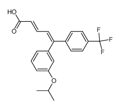 (2E,4Z)-5-(3-Isopropoxyphenyl)-5-[4-(trifluoromethyl)phenyl]-2,4-pentadienoic acid结构式