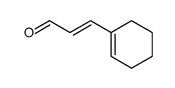 (E)-3-(cyclohex-1-en-1-yl)acrylaldehyde结构式