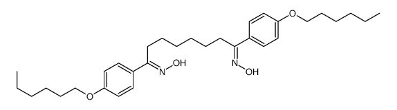 (NZ)-N-[(8Z)-1,8-bis(4-hexoxyphenyl)-8-hydroxyiminooctylidene]hydroxylamine结构式