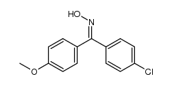 (4-chlorophenyl)(4-methoxyphenyl)methanone oxime结构式