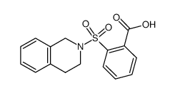 N-(o-carboxyphenylsulphonyl)-1,2,3,4-tetrahydroisoquinoline Structure