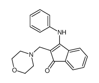 3-anilino-2-(morpholin-4-ylmethyl)inden-1-one Structure