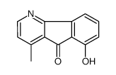 6-hydroxy-4-methylindeno[1,2-b]pyridin-5-one Structure