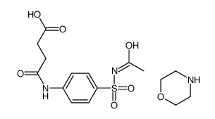 4-[4-(acetylsulfamoyl)anilino]-4-oxobutanoate,morpholin-4-ium Structure