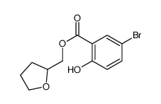 (四氢呋喃-2-基)-5-溴-2-羟基苯甲酸甲酯结构式