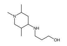 3-[(1,2,5-trimethylpiperidin-4-yl)amino]propan-1-ol结构式