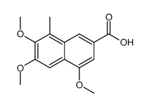 4,6,7-Trimethoxy-8-methyl-2-naphthoic acid结构式