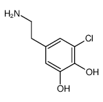 5-(2-aminoethyl)-3-chlorobenzene-1,2-diol结构式