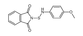 N-(4-methoxyphenylaminothio)phthalimide结构式