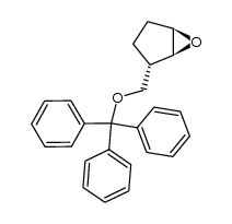 2-exo-triphenylmethoxymethyl-6-oxabicyclo[3.1.0]hexane结构式