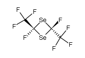 trans-2,4-Difluor-2,4-bis(trifluormethyl)-1,3-diselenetan结构式