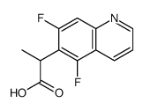 2-(5,7-difluoroquinolin-6-yl)propanoic acid Structure