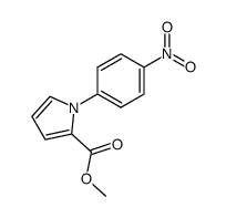 1-(4-硝基苯基)-1H-吡咯-2-羧酸甲酯结构式