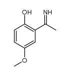 2-(1-iminoethyl)-4-methoxyphenol结构式