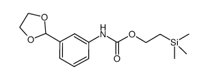 (3-[1,3]dioxolan-2-ylphenyl)carbamic acid 2-trimethylsilanylethyl ester结构式