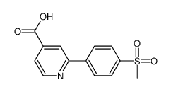 2-(4-methylsulfonylphenyl)pyridine-4-carboxylic acid结构式