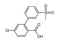 4-chloro-2-(3-methylsulfonylphenyl)benzoic acid Structure