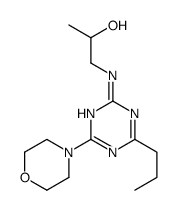 1-[(4-morpholin-4-yl-6-propyl-1,3,5-triazin-2-yl)amino]propan-2-ol Structure