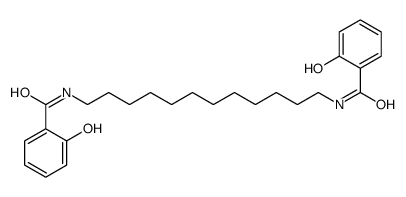 2-hydroxy-N-[12-[(2-hydroxybenzoyl)amino]dodecyl]benzamide结构式