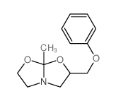 5-methyl-7-(phenoxymethyl)-4,6-dioxa-1-azabicyclo[3.3.0]octane结构式