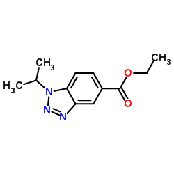 Ethyl 1-isopropyl-1H-benzotriazole-5-carboxylate Structure