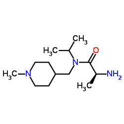 N-Isopropyl-N-[(1-methyl-4-piperidinyl)methyl]-L-alaninamide Structure