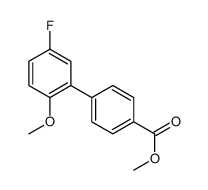 5-氟-2-甲氧基-[1,1-联苯]-4-羧酸甲酯结构式