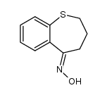 (E)-5-oximino-3,4-dihydro-1(2H)-benzothiepine Structure