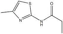 N-(4-甲基噻唑-2-基)丙酰胺结构式