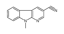 9-methylpyrido[2,3-b]indole-3-carbonitrile结构式