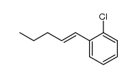 (E)-1-(2-chlorophenyl)-1-pentene Structure