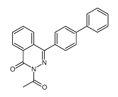 2-acetyl-4-(4-phenylphenyl)phthalazin-1-one Structure