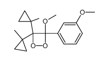 3-methoxy-3-(3-methoxyphenyl)-4,4-bis(1-methylcyclopropyl)-1,2-dioxetane Structure