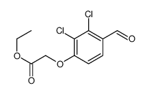 ethyl 2-(2,3-dichloro-4-formylphenoxy)acetate Structure