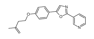 5-[4-(3-methylbut-3-enoxy)phenyl]-2-pyridin-3-yl-1,3-oxazole Structure