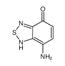 7-amino-1H-2,1,3-benzothiadiazol-4-one结构式