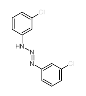 3-chloro-N-(3-chlorophenyl)diazenyl-aniline structure