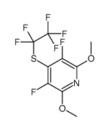 3,5-difluoro-2,6-dimethoxy-4-(1,1,2,2,2-pentafluoroethylsulfanyl)pyridine Structure