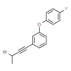 1-(3-BROMOBUT-1-YN-1-YL)-3-(4-FLUOROPHENOXY)BENZENE structure