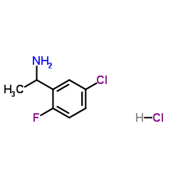 1-(5-Chloro-2-fluorophenyl)ethanamine hydrochloride structure