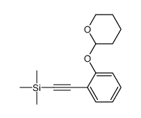 trimethyl-[2-[2-(oxan-2-yloxy)phenyl]ethynyl]silane Structure