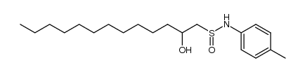 2-hydroxy-tridecane-1-sulfinic acid 4-methyl-anilide Structure