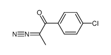 1-(4-chlorophenyl)-2-diazo-propan-1-one Structure