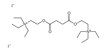 triethyl-[2-[4-oxo-4-[2-(triethylazaniumyl)ethoxy]butanoyl]oxyethyl]azanium,diiodide Structure