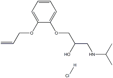 ()-[3-[2-(allyloxy)phenoxy]-2-hydroxypropyl]isopropylammonium chloride Structure