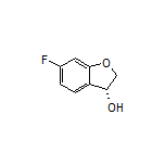 (R)-6-氟-2,3-二氢苯并呋喃-3-醇结构式