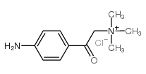 (p-aminophenacyl)trimethylammonium chloride structure