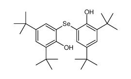 2,4-ditert-butyl-6-(3,5-ditert-butyl-2-hydroxyphenyl)selanylphenol Structure